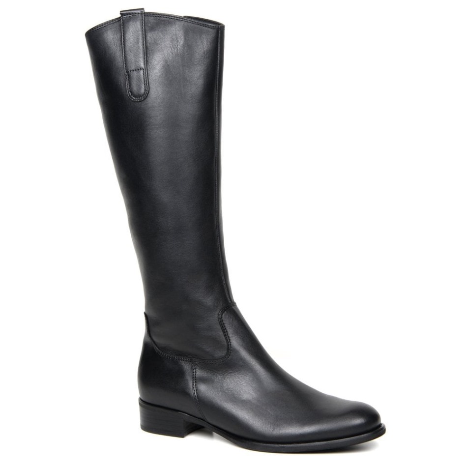 Gabor Noir | Bottes Hauteur Genou Brook X S Exclusives Pour Femmes